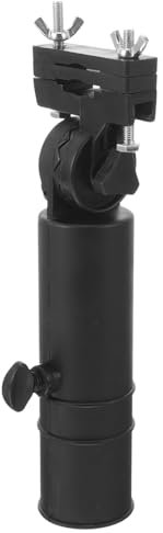 Mipcase Golf Trolley Umbrella Holder Black 22.5x4.1cm Cart Umbrella Mounting Accessory Stand for Golf Carts Outdoor Use