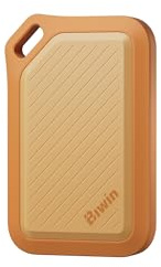 BIWIN Amber PR2000 Externe SSD 2TB USB 3.2 Gen2x2 - Bis zu 2000 MB/s IP67 wasserdicht - Portable NVMe External Solid State Drives mit USB-C & USB-A Adapter, Orange