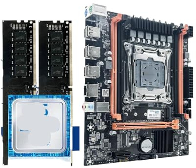JGHFReW Paquete de Placa Base para Juegos X99 con procesador Xeon E5 2680 V4 y 16 GB de RAM DDR4 a 2133 MHz para computadora de Escritorio M.2 NVME