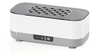 Ultrasonic Cleaner Machine 400ml Ultrasonic Jewellery Cleaner Machine Ultrasonic Bath Jewelry Cleaner Machine Professional Sonic Cleaner（White）