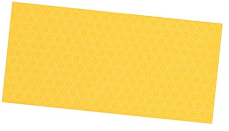kowaku Masque Hexagonal Prédécoupé Film Amovible Feuille de Papier Plat Ruban Adhésif Outil d'Auxiliaire pour Maquettes Peinture en Spray Modélisation, 9mm