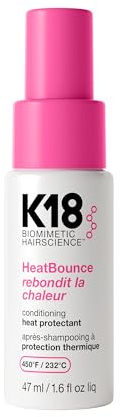 K18 HeatBounce, acondicionador protector térmico sin aclarado, desenreda, suaviza y protege el cabello, 47 ml