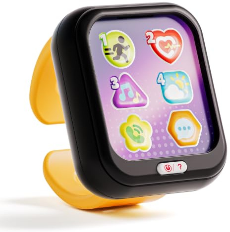 HOLA Baby-Armbanduhr-Spielzeug ab 1 Jahr – Lernspielzeug mit 7 Funktionen | Toddler Musikspielzeug, Reisespielzeug für 12-18 Monate, Weihnachts- & Geburtstagsgeschenk für Jungen & Mädchen