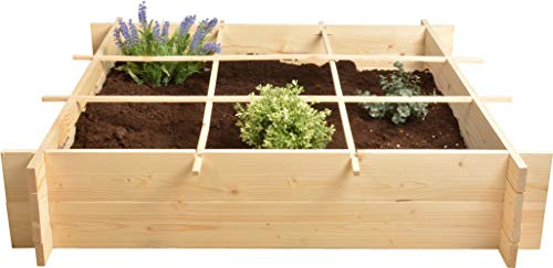 Esschert's Design B1012 Jardinière carrée en Bois