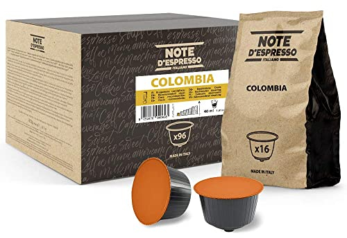 Note d'Espresso - Colombia - Capsules de Café - Exclusivement Compatible avec les Machines NESCAFE* DOLCE GUSTO* - 96 caps