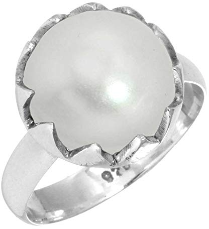 Jeweloporium Handgemachter Ring aus echtem 925er Sterlingsilber mit natürlichem Edelsteinkristall, Granat, Onyx, Karneol, runder Boho-Schmuck für Frauen