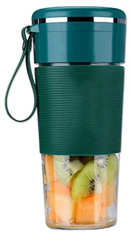 Maizoon Frullatore portatile Dimensioni personali Spremiagrumi Tazza frullati e frullati Mini mixer da viaggio con 1200 mAh USB ricaricabile 3d 6 lame in palestra 300 ml/10 oz Verde
