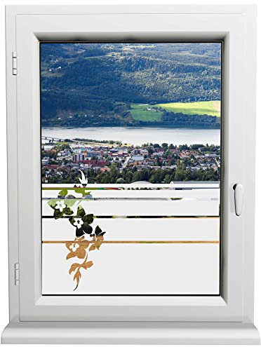INDIGOS UG - Glasdekorfolie - Narzisse - Sonnenschutz H50Line - Sichtschutzfolie - Fensterfolie - für die Küche, Bad ans Fenster, Sichtschutz - selbstklebend - matt