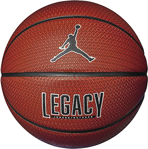 Nike Unisex Jordan Legacy 2.0 8P Deflated Basketboll, Amber/Black/Metallic Silver/Black, 6