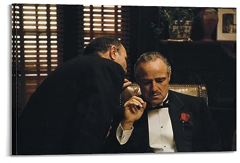 VZRSQZK Filmposter mit Patenvater, dekoratives Gemälde, Leinwand-Wandposter und Kunstdruck, modernes Familienschlafzimmer-Dekor-Poster, 40 x 60 cm