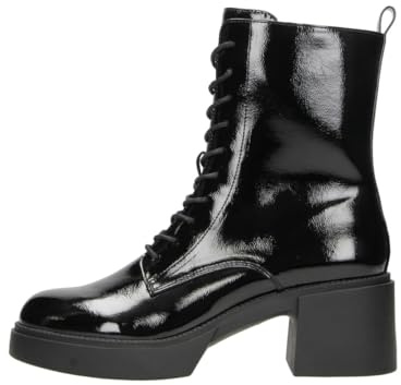 Fitters Damen Stiefel Tiana in Farbe Schwarz Lack, (EU) 42, 43, 44, 45, Damenschuhe in Übergröße,