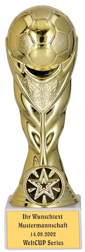 Larius fotbollskopp hederspris trofé – ST1 (med önskad text, guld)