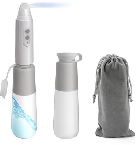 Po Dusche Portable Bidet, 270ml Wiederaufladbares tragbares Reise-Bidet, IPX7 wasserdichtes elektrisches Bidet Spray mit 3 Modus für Persönliche Reinigung, Postnatale Perineal Pflege