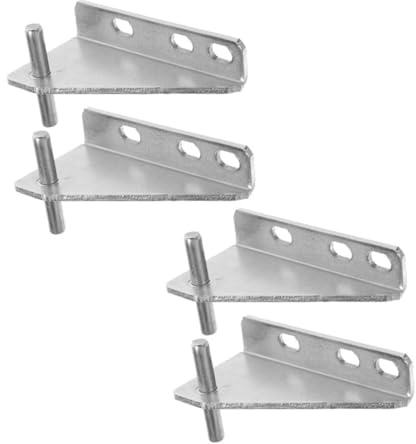 Veemoon 4 Pcs Freezer Door Hinge Replacement Fridge Hinge for Repairing Freezer Door