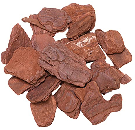 GREENADSCAPE Turtle Box Landscape Material Reptiles Box Bottom Decor Fine Polished Pine Bark Chippings Garden Bark Ornament