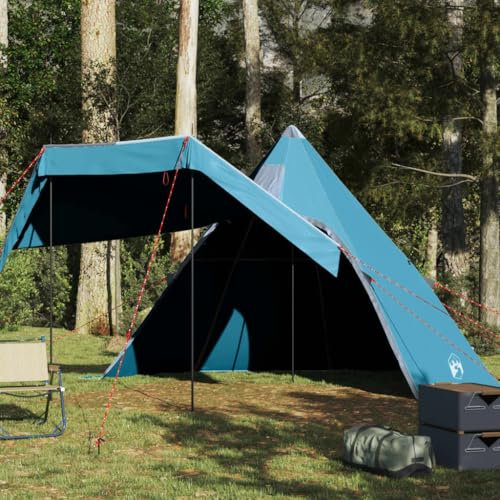 ShGaxin Tipi-Campingzelt 5 Person Blau Wasserdicht, Caming Zelt, Camping Tents, Camping-Zelt - 4009408