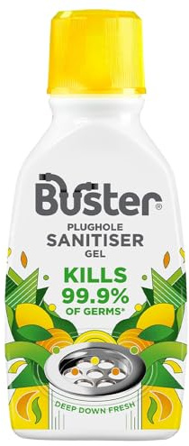 VR Angle Sanitiser Gel Plughole Freshener 300ml - Citrus Fragranced | Kills 99.9% Germs | Deep Clean & Odour Neutraliser for Sinks, Drains & Pipes