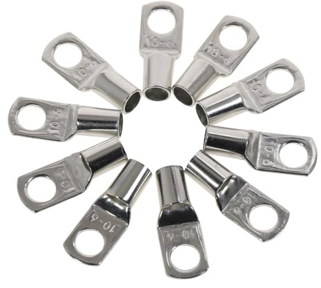 Capicorda Elettrici，Capicorda 60pcs Bullone Hole Tinned Copper Cable Aleges Terminali della batteria Impostare il connettore dei terminali del filo