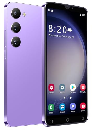 TalkCeLL Cheap Mobile Phones, 5.0'' HD Display, Dual SIM Dual Camera, 16GB ROM【Expandable up to 128GB】, 3000mAh Battery, Support WiFi/Bluetooth/GPS, Unlocked Android 9.0 Smartphone(TC23Ulta-Purple)