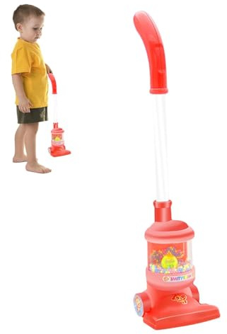 Aspiradora infantil con luz y sonidos realistas | Aspiradora de juguete para casa de juegos de rol para niños de 1 a 3 años, entretenimiento, aprendizaje para Kleink