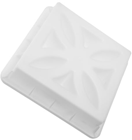 DIYEAH Concrete Hollow Breeze Block Mold 11.81x11.81x2.76 Plastic Brick Form for DIY Casting, Garden Cement Paver and Architectural Wall Mould
