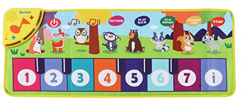 LjwZekyrnt Klaviermatte, lustiges Spiel, Musikdecke, Spielzeug, Tiergeräusche, Klavierdecke, Kinder, Musikmatte für Kinder