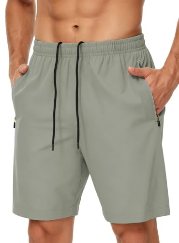 GOLDPKF Men's Running Shorts Quick Dry Lightweight Workout Shorts with Pockets for Gym Athletic Sport