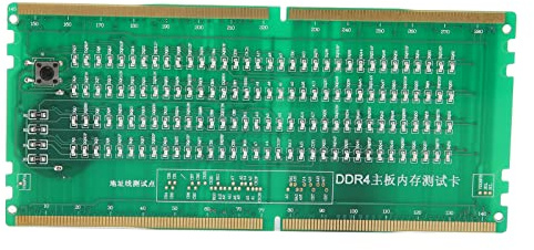 DDR4‑Computerspeicher‑Tester mit LED, Speichersteckplatz‑Testkarte für PC‑Mainboards, vorwärts- und rückwärtskompatibel mit ‑ und ‑Motherboards,