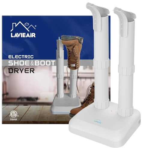 LAVIEAIR Boot Dryer Shoe Dryer for Work Boots Sneakers and Gloves, No Heat Ultra Low Temperature Drying, Fanless Noiseless Boot Warmer Deodorizer
