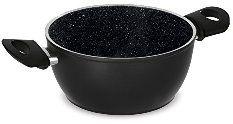 Barazzoni Dolomitica Extra Casseruola ø24cm, capacità 4,5lt rivestimento interno Marmotech a 5 strati. Made in Italy.