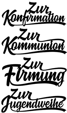 Ideen mit Herz Stanzschablonen, Schriften, Anlässe 1, 3,3 cm bis 8,5 cm, 4 Stück