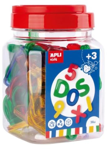APLI Kids 17493 - 36 klare Buchstaben und Zahlen
