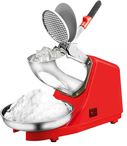 Aprilhp Tritaghiaccio Elettrico, Spaccaghiaccio da Bar, 300 Watt, 85kg/h, Macchina per Cubetti di Ghiaccio, Ideale per Cocktail e Morbida, Limonate, di Cocktail, anche Pesce Giurisdizionali