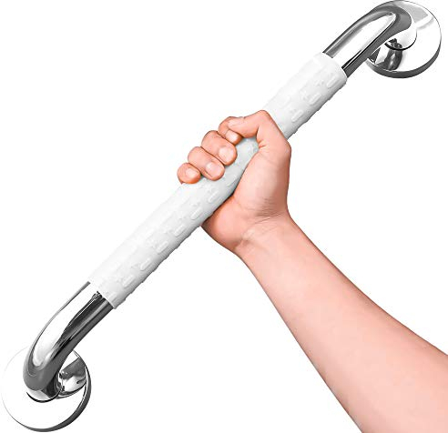 Maniglione Bagno Disabili | con Luce Fluorescente | Antiscivolo | Maniglia Per Vasca Da Bagno Doccia in Acciaio Inossidabile&ABS | per Anziani | Gravida | Bambini (60CM)