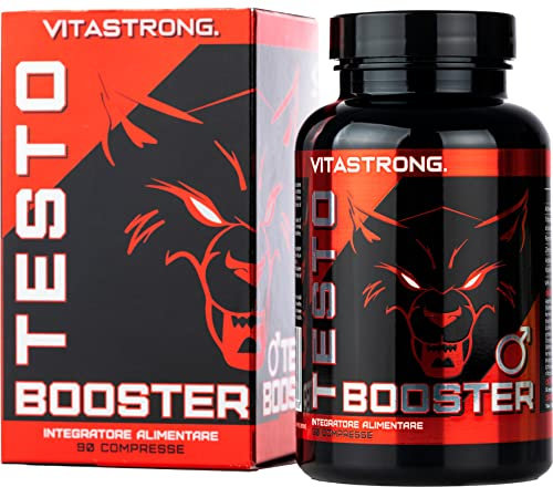 Testo Booster Fórmula con Ashwagandha KSM-66 Pura, Tribulus Terrestris, Bisglicinato de Zinc, Vitamina D, Acido Folico y Hierro Suplemento, 90 Comprimidos con Vitamina D para Función Muscular Normal