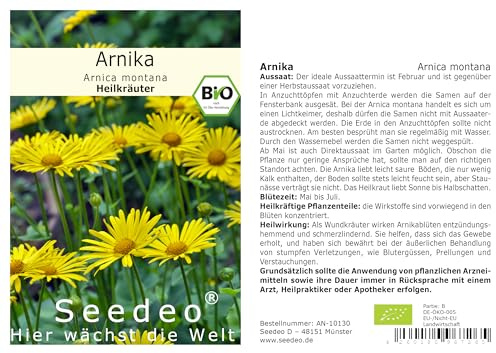 Seedeo® Arnika (Arnica montana) ca. 50 Samen BIO