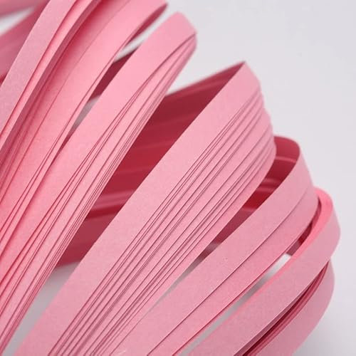 Craftdady 1200 Streifen Quilling-Papierstreifen 530 x 5 mm, Rosa für Heimwerker, Handarbeit, Handwerk, Quilling-Papier, Malerei, Wanddekoration