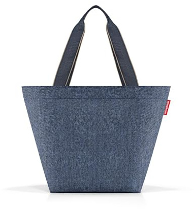 reisenthel Shopper M Ferringbone Dunkelblau, Dunkelblau, Talla única, Lässig