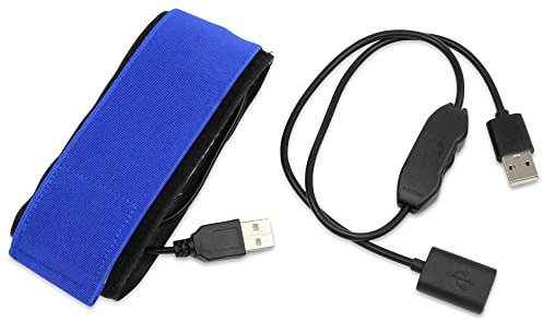Astromania 25 cm USB-Linsenheizung Wärmer Tauheizstreifen – stufenloser Temperaturregler für Universal-Kamera- und Teleskopobjektive mit einem Durchmesser von weniger als 80 mm