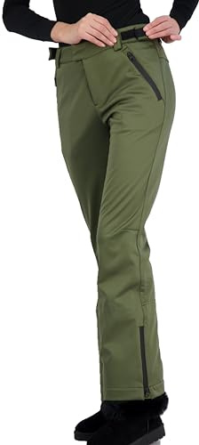 Arctic Quest Damen Snow Ski Pants Water Resistant Softshell Insulated Flare for Snowboarding Hiking Winter Outdoor Pants Wanderhose