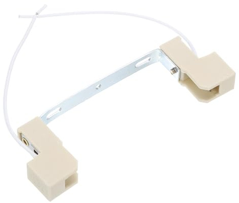 PATIKIL 118mm R7S Sockel Lampenfassung Halogen Sockel Mehrfarbig Weiß | 1 Stück, Birnenadapter Konverter Verbinder, Gerade Halterung Doppelt, Keramik, Mit Kabel