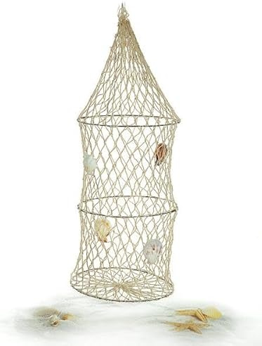 Reuse mit Muscheln für DIY-Deko – maritime Dekoration – ca. 15 x 20 cm | natürliches Sisalband zum Aufhängen an die Wand – Wohndekoration – Badezimmerdeko – Muscheln, Strand, Outdoor – Seaside No.65