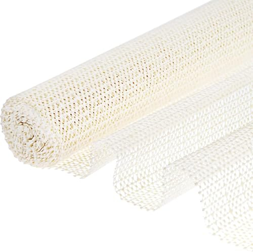 LUSEE Teppichunterlage, 120x120cm Antirutschmatte für Teppich, PVC Schneidbar rutschfest Teppichstopper Anti Rutsch Teppichunterlage für Teppich Schubladen Regale Tablett