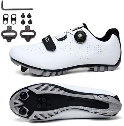 Zapatilla de Ciclismo Hombre Mujer, Mateju Zapatos Bicicleta de Montaña Carretera Exterior MTB Compatibles con SPD Lock System, Unisex Adulto Ciclismo Bicicleta Estatica Interior