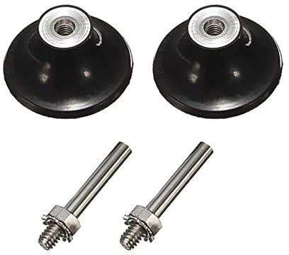 SZTVECFW 2 Stück Schleifscheibenhalter, Roll Lock Schleifscheibenhalter mit 6 mm Schaft, Schnellwechseladapter for rotierende Werkzeuge und Schleifmaschinen(2 Inch)