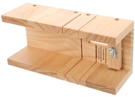 NUOBESTY Holz Seifenschneider Mit Doppel-slots Praktischer Seifen Cutter Holz Für Seifenherstellung Langlebig Und Sicher Der Anwendung