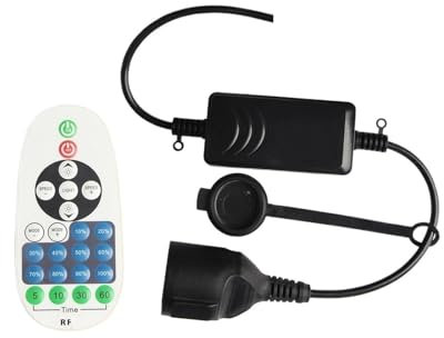 Variateur de lumière à bande LED 110V 220V, avec télécommande, for gradation des ampoules à guirlande LED S14 G40(220V)