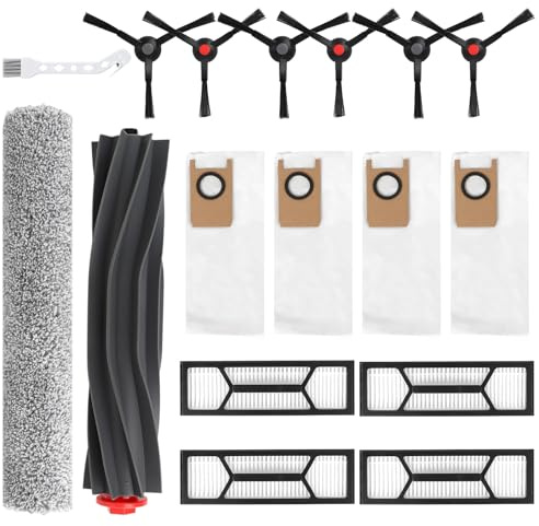 Feilifan 17 PCS Accessories Kit for eufy Omni S1 Pro Robot Vacuum Cleaner | Replacement Parts Main Brush, Rolling Mop, Side Brush, Washable Filter, Dust Bag, Fit for Omni S1 Pro/Omni S1