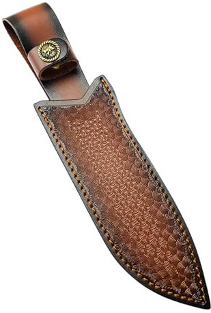 BWLEANSY Fixed Blade Messer Scheide,Messertasche Leder, Fixed Blade Knife Sheath,Freizeit Küche Gerade Messerscheide für die Cuttermesser Tasche Holster (Stil 1)