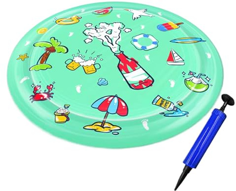 Water Play Mat for Cats - Thickened Pet Cooling Cushion,Inflatable Pet Water Play Mat for Gym, Outdoors, Indoors, Pool, Playground, Backyard